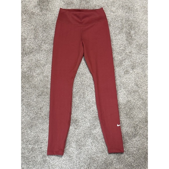Nike Pants - Nike Women's Pink Mid-Rise Therma-Fit One‎ 7/8 Fitness Leggings XS